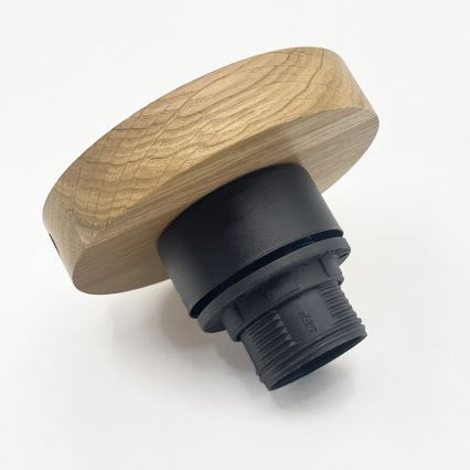 Plafonsko svetlo FLO WOOD 1xE27/15W/230V hrast/prozirno Ø 22 cm