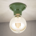 Plafonsko svetlo FROST 1xE27/60W/230V zeleno