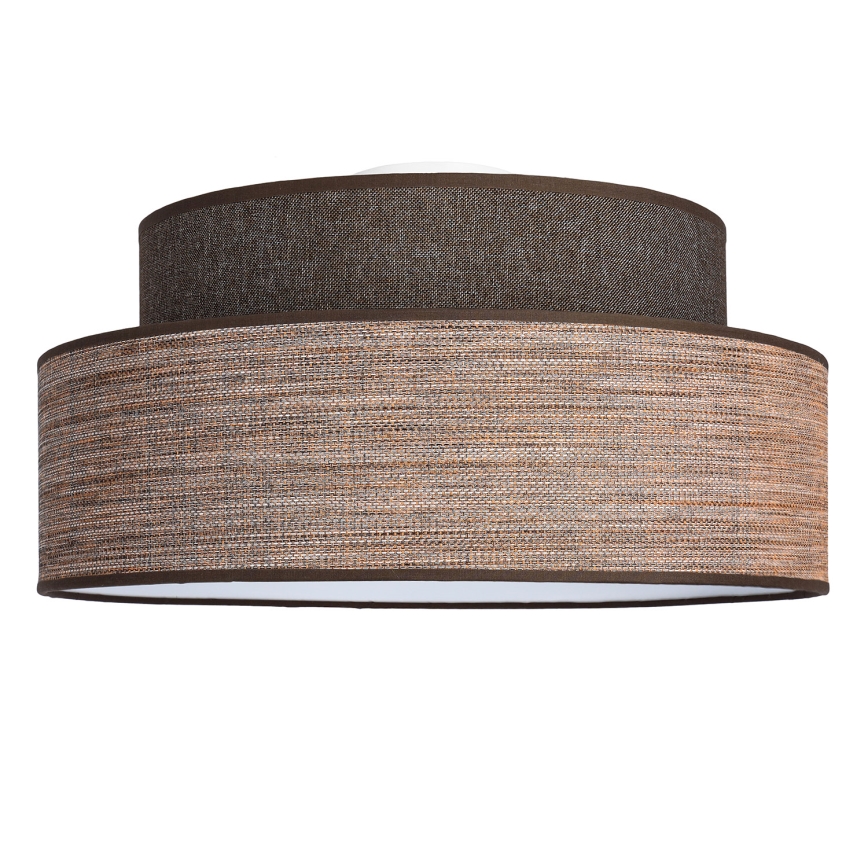 Plafonsko svetlo GRACE 1xE27/60W/230V Ø 40 cm braon/bež