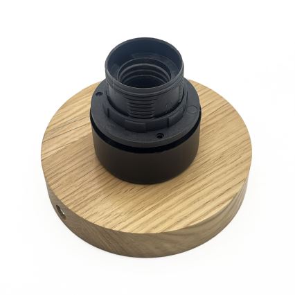 Plafonsko svetlo HARMA WOOD 1xE27/15W/230V hrast/bela prečnik 25 cm