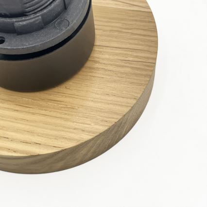 Plafonsko svetlo HARMA WOOD 1xE27/15W/230V hrast/bela prečnik 25 cm