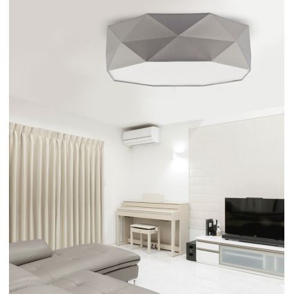 Plafonsko svetlo KANTOOR 4xE27/60W/230V sivo