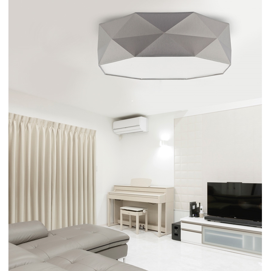 Plafonsko svetlo KANTOOR 4xE27/60W/230V sivo