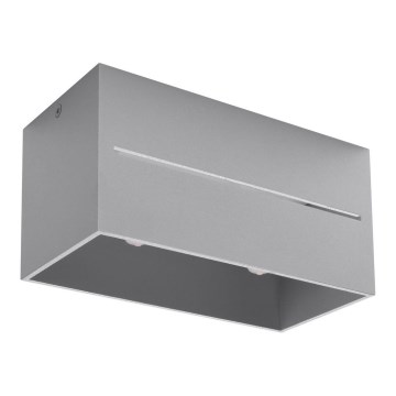 Plafonsko svetlo LOBO 2xGU10/40W/230V sivo