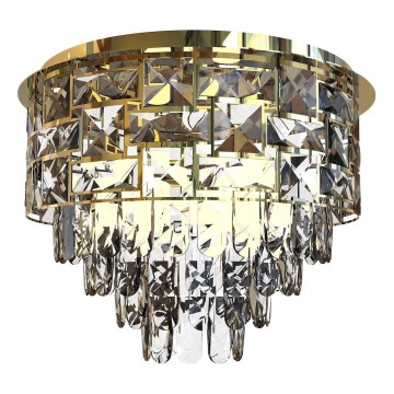 Plafonsko svetlo LUXURIA 9xE14/40W/230V, prečnik 48 cm, zlatna