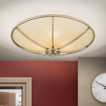 Plafonsko svetlo MAURO 3xE27/60W/230V prečnik 42 cm bronza