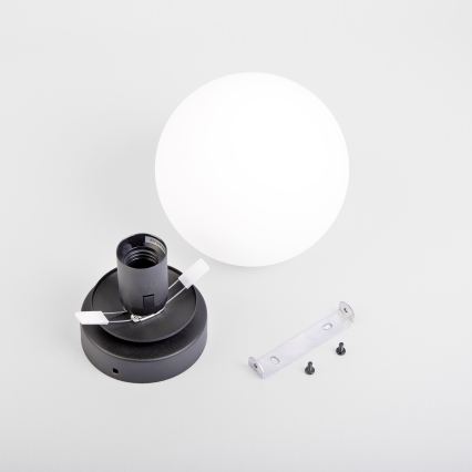 Plafonsko svetlo MOONLIGHT 1xE27/15W/230V prečnika 16 cm crno