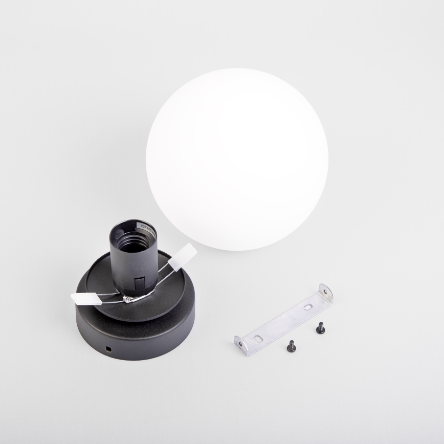 Plafonsko svetlo MOONLIGHT 1xE27/15W/230V prečnika 16 cm crno