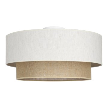 Plafonsko svetlo NATIA 1xE27/60W/230V prečnik 45 cm bela/braon