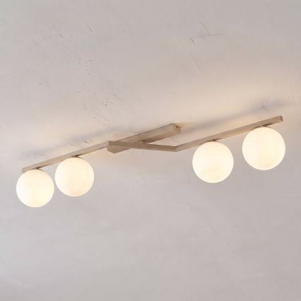 Plafonsko svetlo NATON 4xE14/10W/230V bež/belo