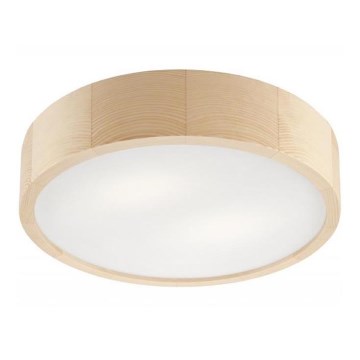 Plafonsko svetlo NATURAL 2xE27/60W/230V, prečnik 37,5 cm, borovina