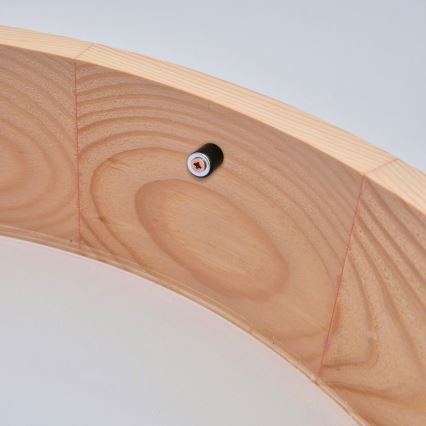 Plafonsko svetlo NATURAL 2xE27/60W/230V, prečnika 37,5 cm, od borovine