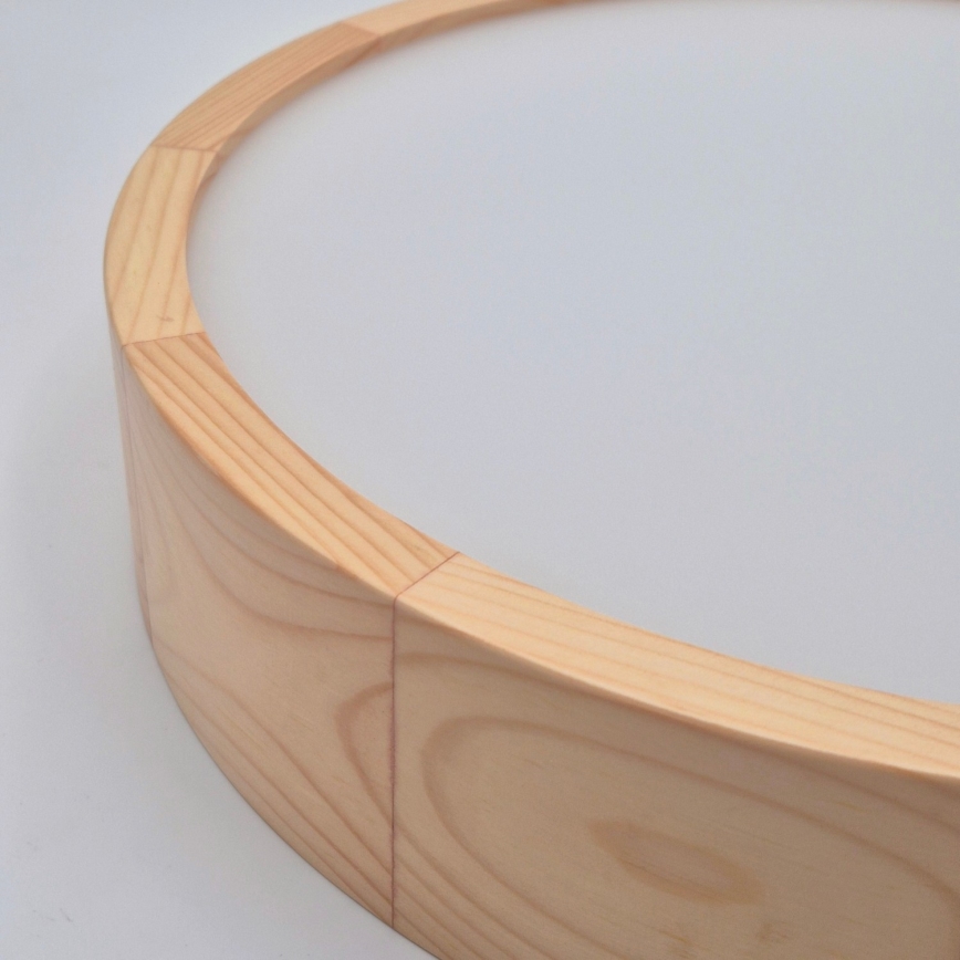 Plafonsko svetlo NATURAL 2xE27/60W/230V, prečnika 37,5 cm, od borovine