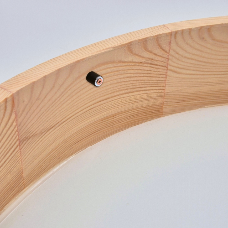 Plafonsko svetlo NATURAL 3xE27/60W/230V prečnik 47,5 cm borovina