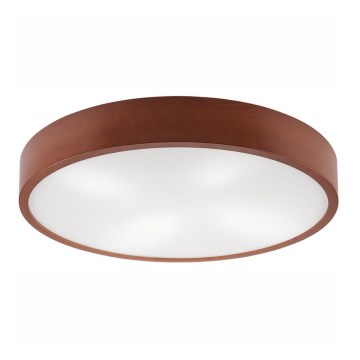 Plafonsko svetlo NATURAL 4xE27/60W/230V, prečnik 57,5 cm, borovina/smeđa