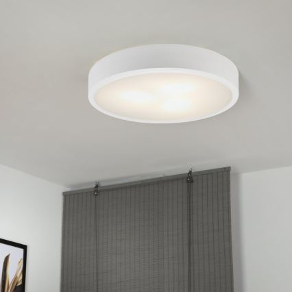 Plafonsko svetlo NATURAL 5xE27/15W/230V prečnik 47,5 cm borovina/bela