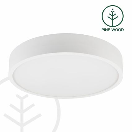 Plafonsko svetlo NATURAL 5xE27/15W/230V prečnik 47,5 cm borovina/bela