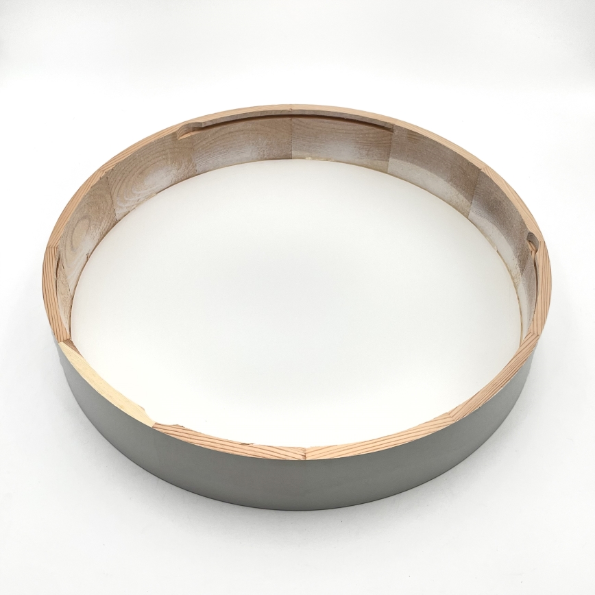 Plafonsko svetlo NATURAL 5xE27/15W/230V prečnik 47,5 cm borovina/bela