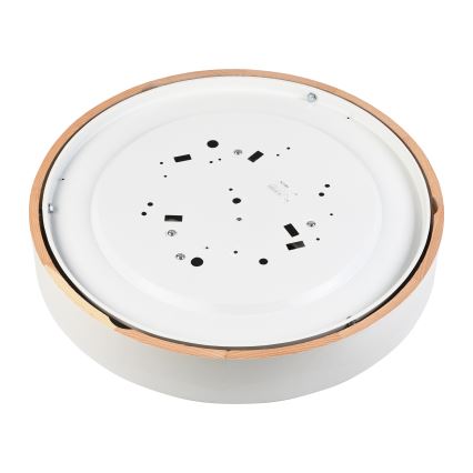 Plafonsko svetlo NATURAL 5xE27/15W/230V prečnik 47,5 cm borovina/bela