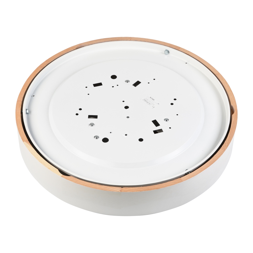 Plafonsko svetlo NATURAL 5xE27/15W/230V prečnik 47,5 cm borovina/bela