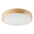 Plafonsko svetlo NATURAL MODERN 4xE27/15W/230V prečnik 58 cm borovina