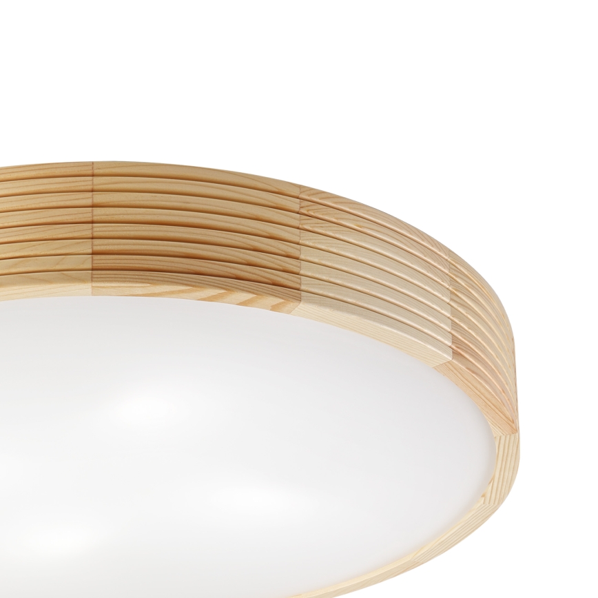 Plafonsko svetlo NATURAL MODERN 4xE27/15W/230V prečnik 58 cm borovina