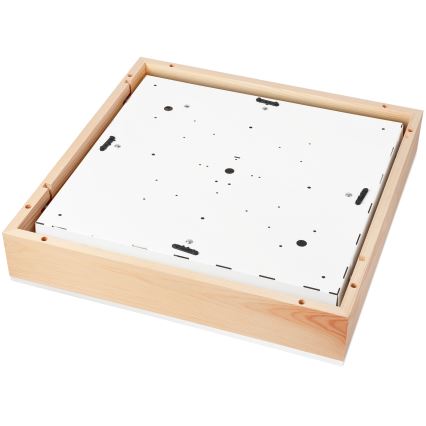 Plafonsko svetlo NATURAL SQUARE 4xE27/15W/230V 48x48 cm bor/bela