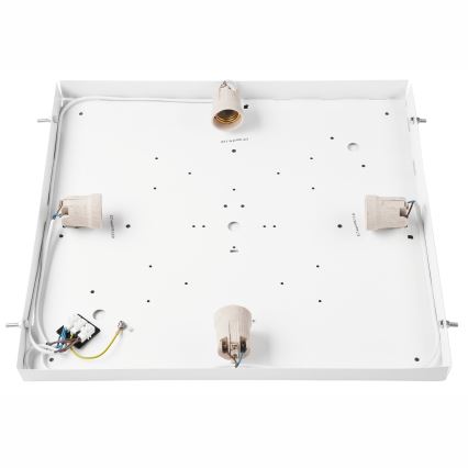 Plafonsko svetlo NATURAL SQUARE 4xE27/15W/230V 48x48 cm bor/bela