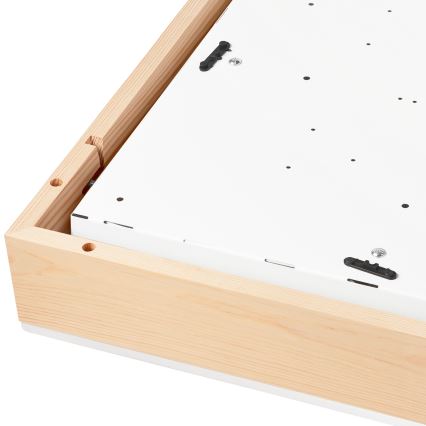 Plafonsko svetlo NATURAL SQUARE 4xE27/15W/230V 48x48 cm bor/bela