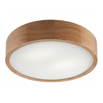 Plafonsko svetlo OAK 2xE27/60W/230V hrast, prečnik 37,5 cm