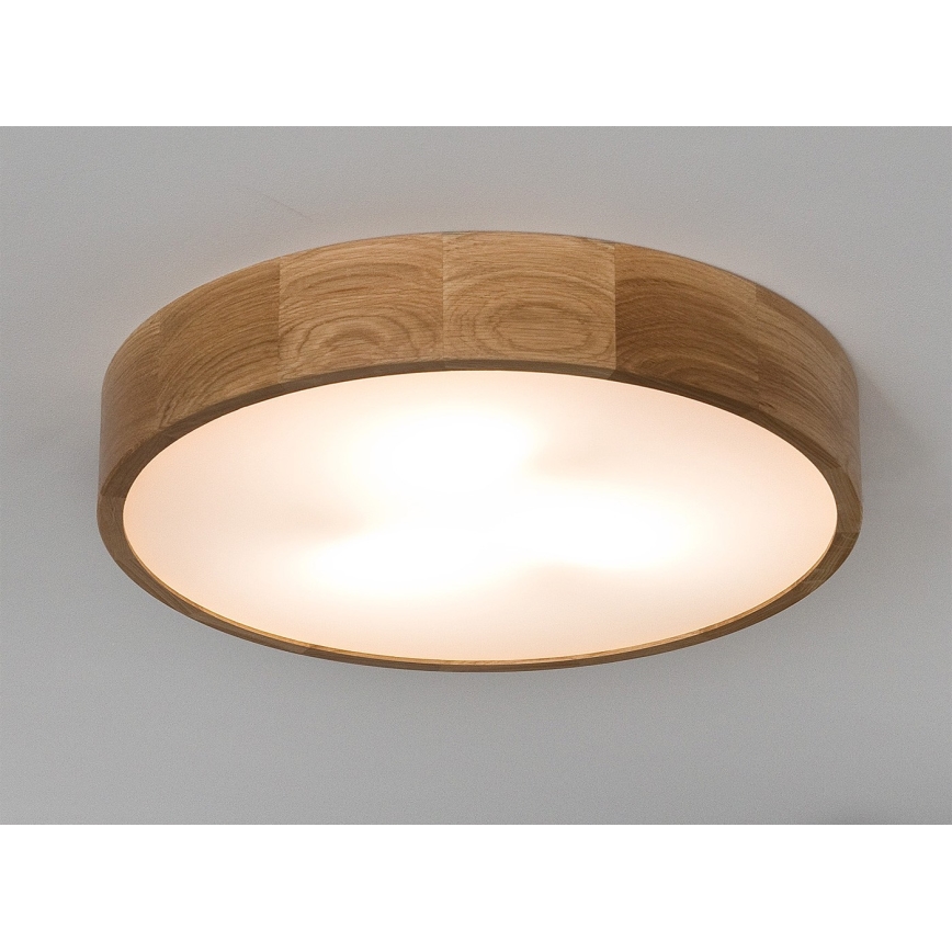 Plafonsko svetlo OAK 3xE27/60W/230V hrast prečnik 47,5 cm