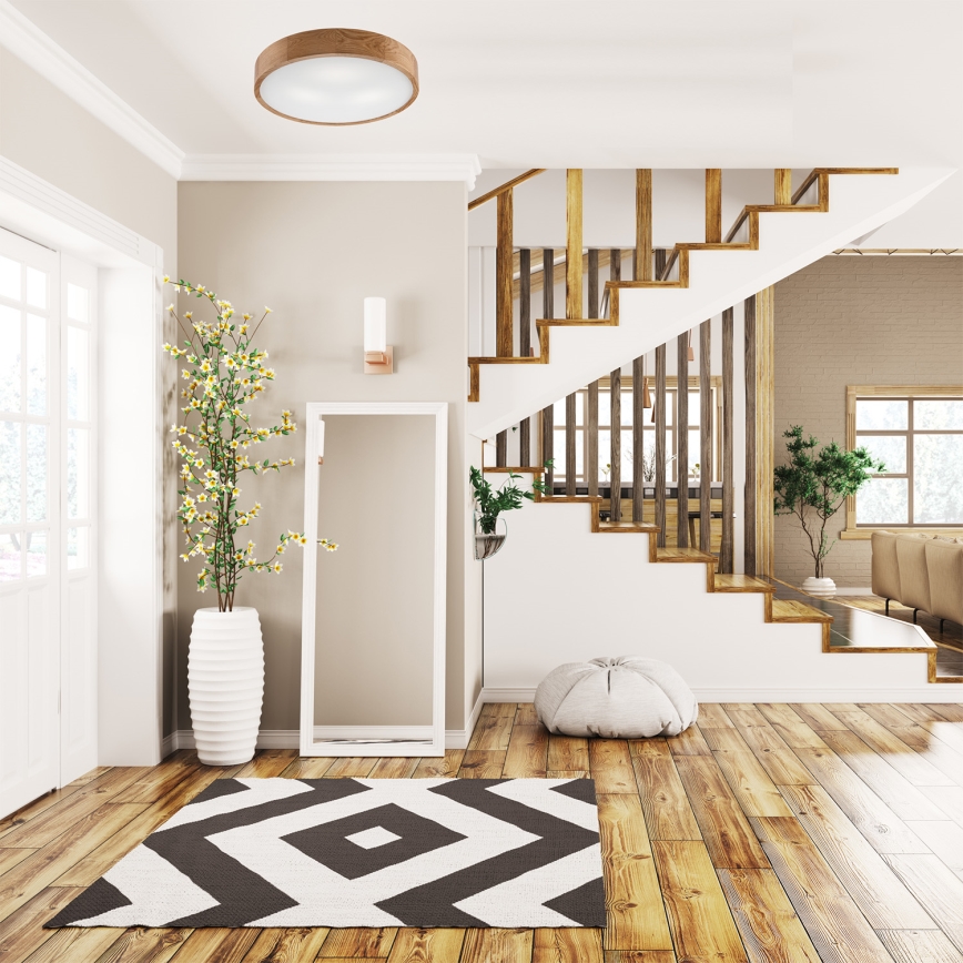 Plafonsko svetlo OAK 3xE27/60W/230V hrast prečnik 47,5 cm