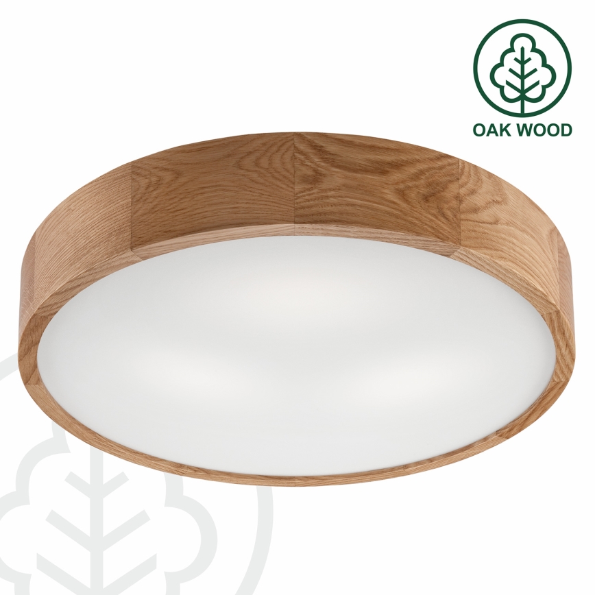 Plafonsko svetlo OAK 3xE27/60W/230V hrast prečnik 47,5 cm