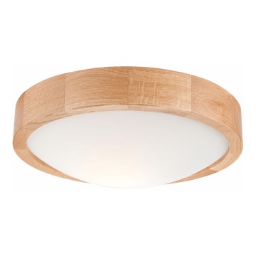Plafonsko svetlo OAK SLIM 1xE27/60W/230V, hrast, prečnik 27 cm