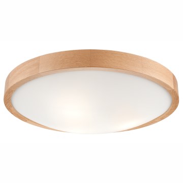 Plafonsko svetlo OAK SLIM, 3xE27/60W/230V, hrast, prečnik 47 cm