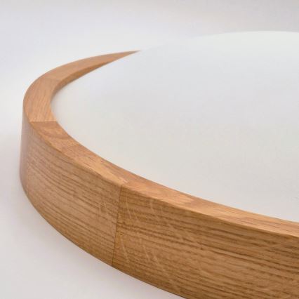 Plafonsko svetlo OAK SLIM, 3xE27/60W/230V, hrast, prečnik 47 cm