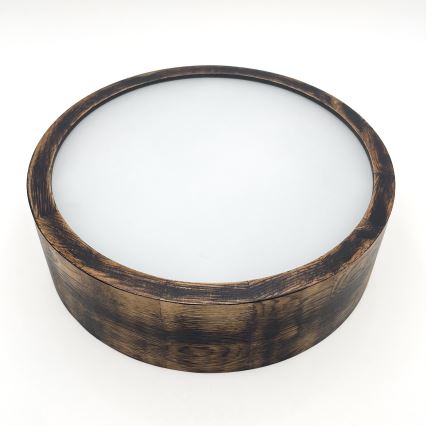Plafonsko svetlo OAK SMOKY 1xE27/15W/230V Ø 27,5 cm hrast/tamno braon