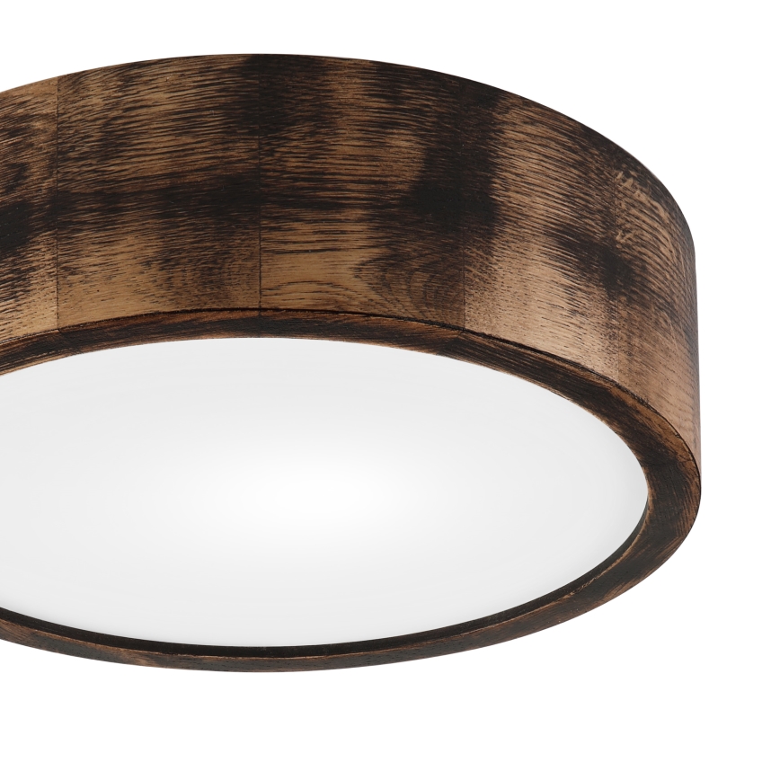 Plafonsko svetlo OAK SMOKY 1xE27/15W/230V Ø 27,5 cm hrast/tamno braon