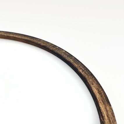 Plafonsko svetlo OAK SMOKY 2xE27/15W/230V prečnik 37,5 cm hrast/tamno braon