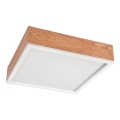 Plafonsko svetlo OAK SQUARE 4xE27/15W/230V 39x39 cm hrast/bela