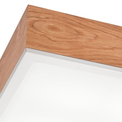 Plafonsko svetlo OAK SQUARE 4xE27/15W/230V 39x39 cm hrast/bela