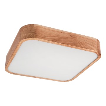 Plafonsko svetlo OAK SQUARE 4xE27/15W/230V 45x45 cm hrast