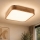 Plafonsko svetlo OAK SQUARE 4xE27/15W/230V 45x45 cm hrast