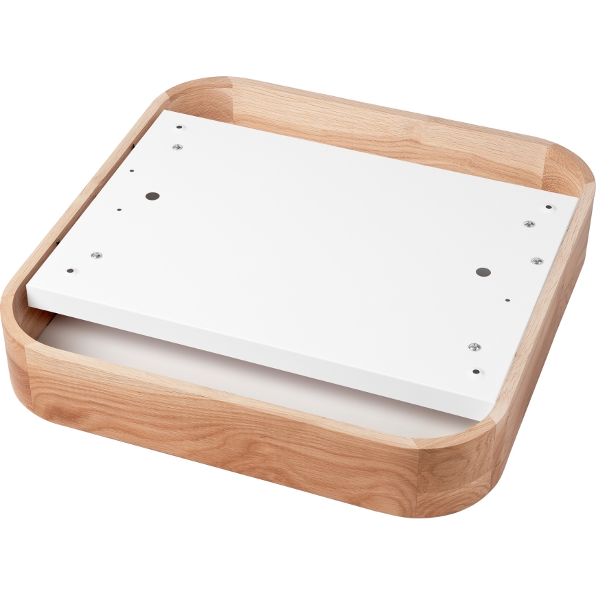 Plafonsko svetlo OAK SQUARE 4xE27/15W/230V 45x45 cm hrast