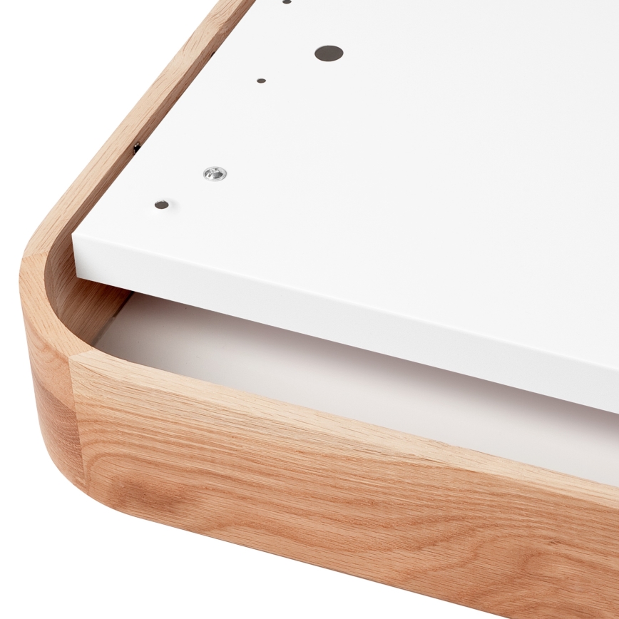 Plafonsko svetlo OAK SQUARE 4xE27/15W/230V 45x45 cm hrast