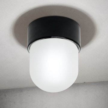Plafonsko svetlo OSTIA 1xE27/40W/230V prečnik 9,8 cm crno