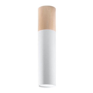 Plafonsko svetlo PABLO 1xGU10/40W/230V belo/buk