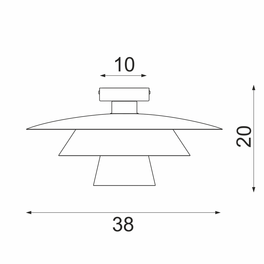 Plafonsko svetlo PLATO 1xE27/15W/230V prečnik 32 cm bež