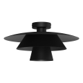 Plafonsko svetlo PLATO 1xE27/15W/230V prečnik 32 cm crno