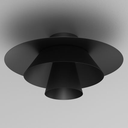Plafonsko svetlo PLATO 1xE27/15W/230V prečnik 32 cm crno